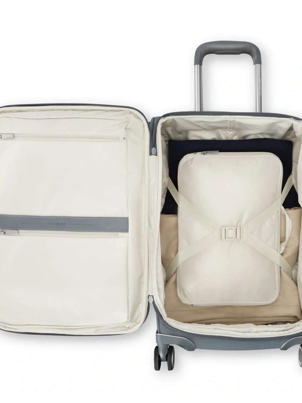 Samsonite Silhouette 18 Softside Spinner Slate Gray Carry-On Spinner suitcase